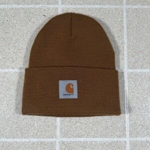 Carhartt Beanie Adult  Brown Knit Hat A18-BRN Stretch Classic Outdoor Beanie